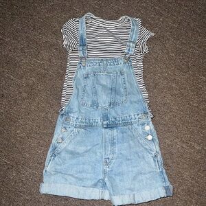GAP Teen Short Denim Overall Only